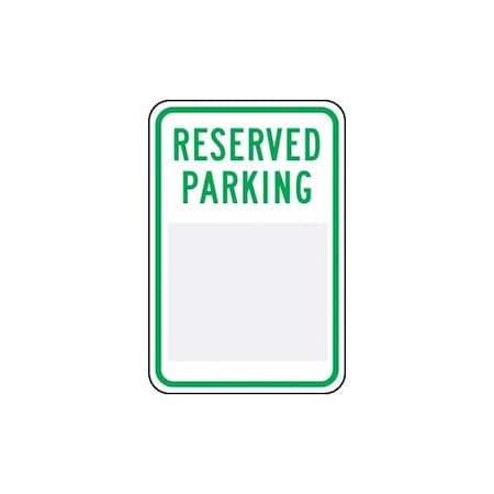 Accuform CHANGEABLE PARKING SIGN RESERVED FRP642 FRP642